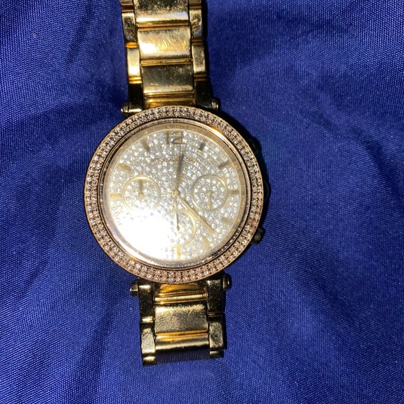 Michael kors blinged out gold watch model mk 5856 - Picture 2 of 4